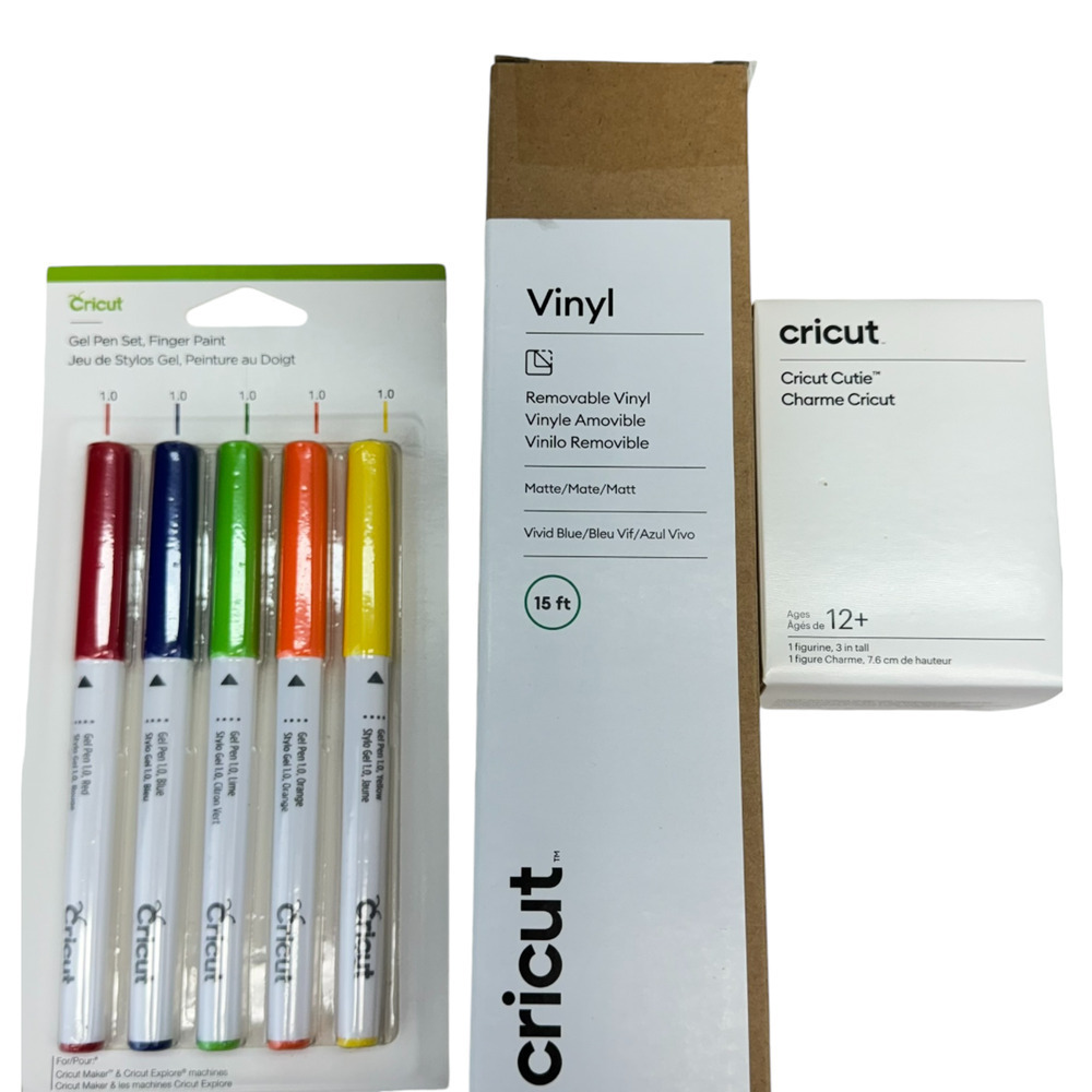 Cricut Set Premium Vinyl Permanent SportFlex Iron-On Removable Pens Metallic Mat - Picture 6 of 10